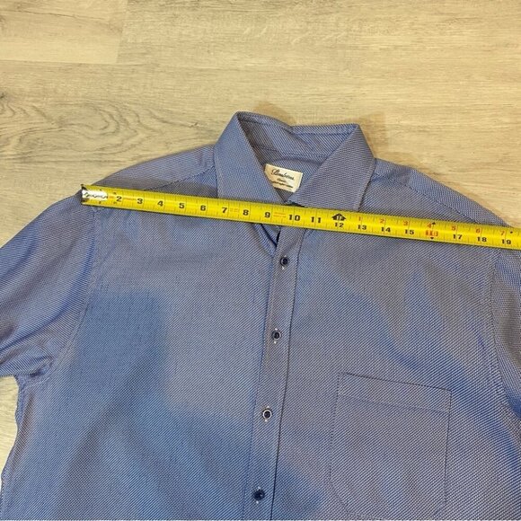 Stenstroms Classic Two-Fold Men’s 100% Cotton Blue Button Down 16.5 / 42 - Picture 8 of 16